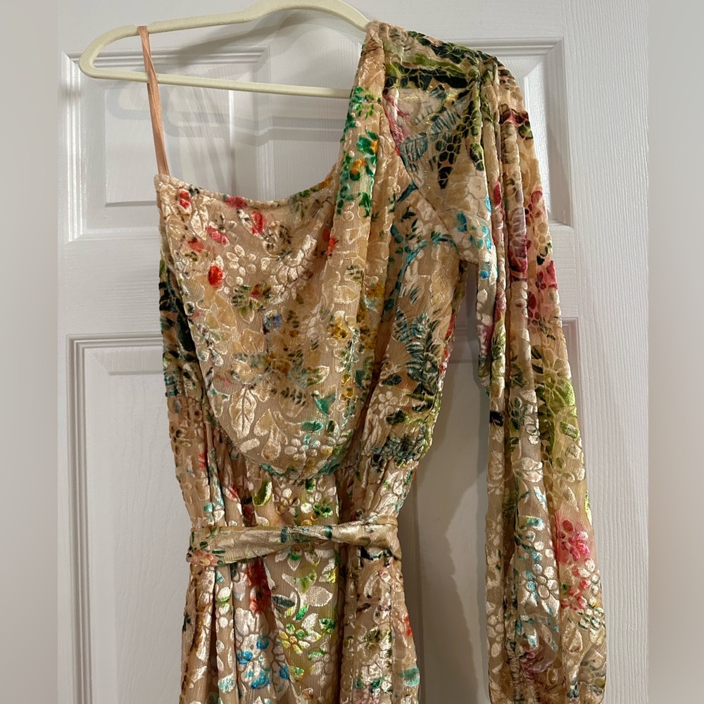 Revolve dress, HEMANT AND NANDITA Veena Dress in Nude Size S. Belt is damaged - Picture 6 of 14